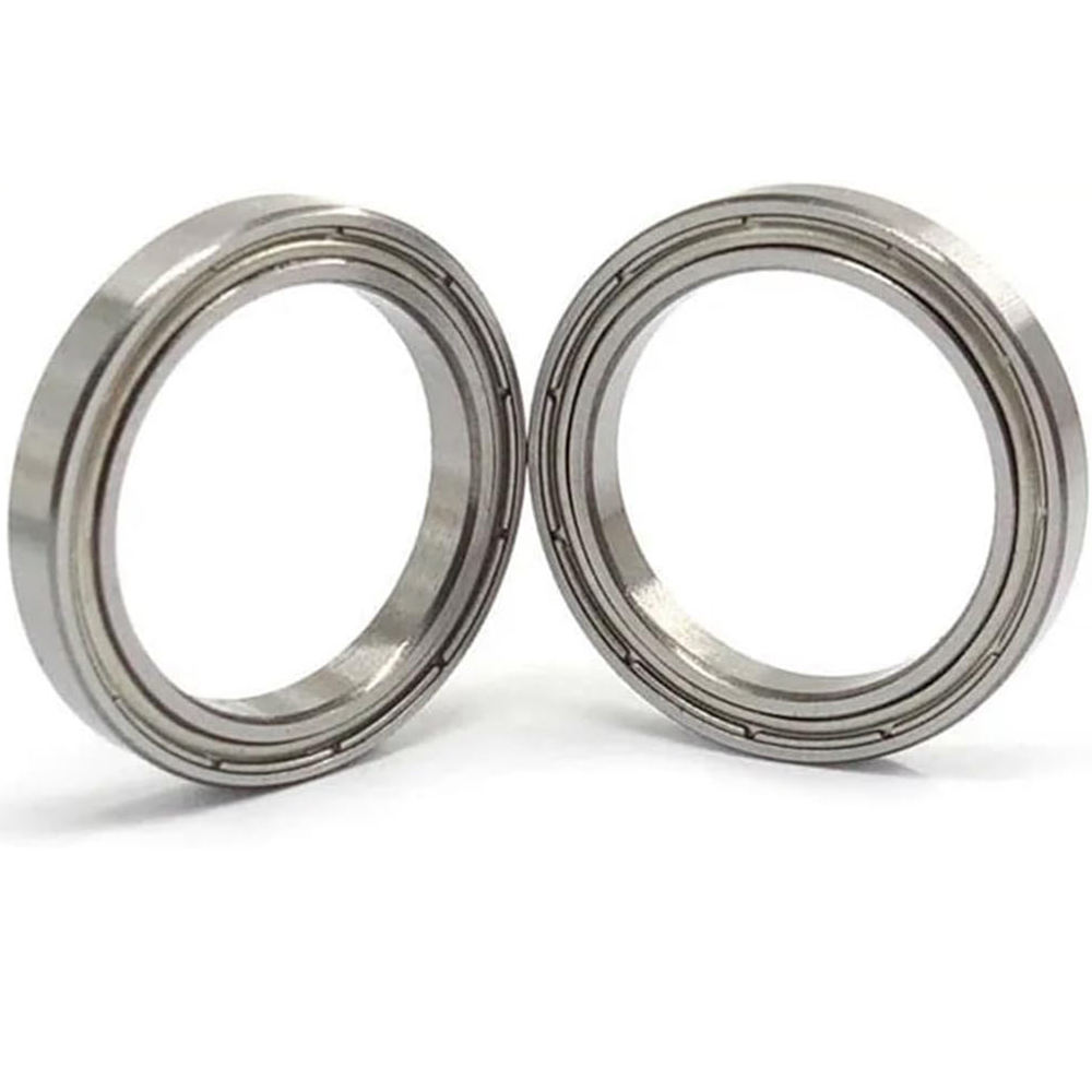 Thin Section 6702ZZ Hybrid Ceramic Ball Bearings 15x21x4mm Bike Robot Micro 6700 6701 6702 ZZ Deep Groove Bearing Bearing Steel