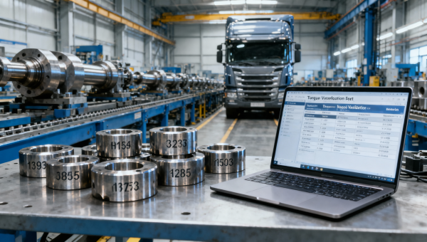 How heavy truck parts manufacturers verify OEM compliance — from material traceability logs to batch-specific torque validation reports