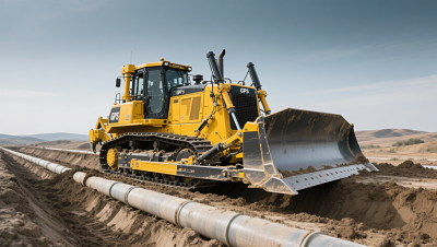 How do GPS-tracked bulldozers improve accuracy and reduce rework on pipeline right-of-way projects?