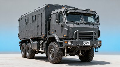 What safety certifications and crash-test requirements apply to cab chassis trucks used by NATO-aligned forces?