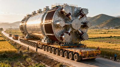 Shaoxing Shangyu Completes 395-ton Ultra-Limit Converter Transformer Land Transport, 14 Similar Units to Follow via China's Rural Roads