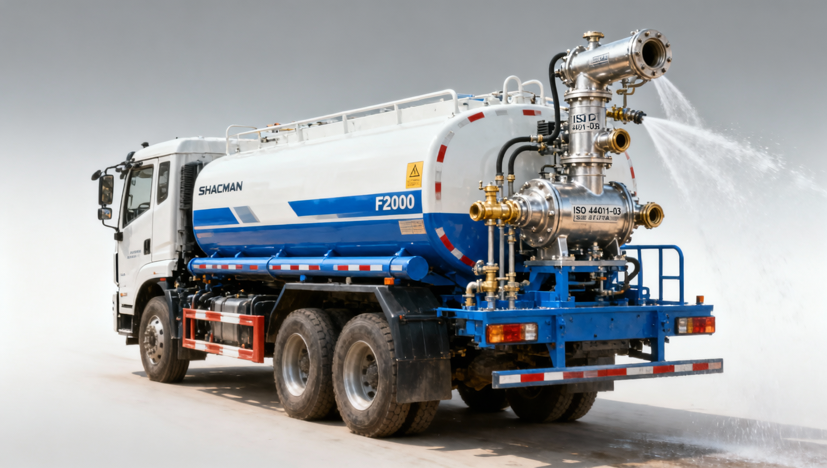 SHACMAN F2000 6x4 Sprinkler water pump compatibility issues with non-OEM hydraulic systems