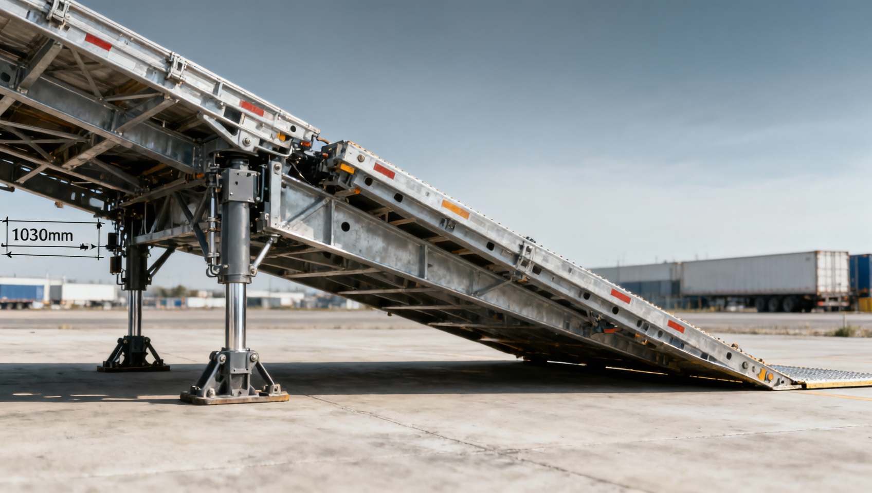 Lowbed trailer deck height affects loading safety more than legal limits suggest