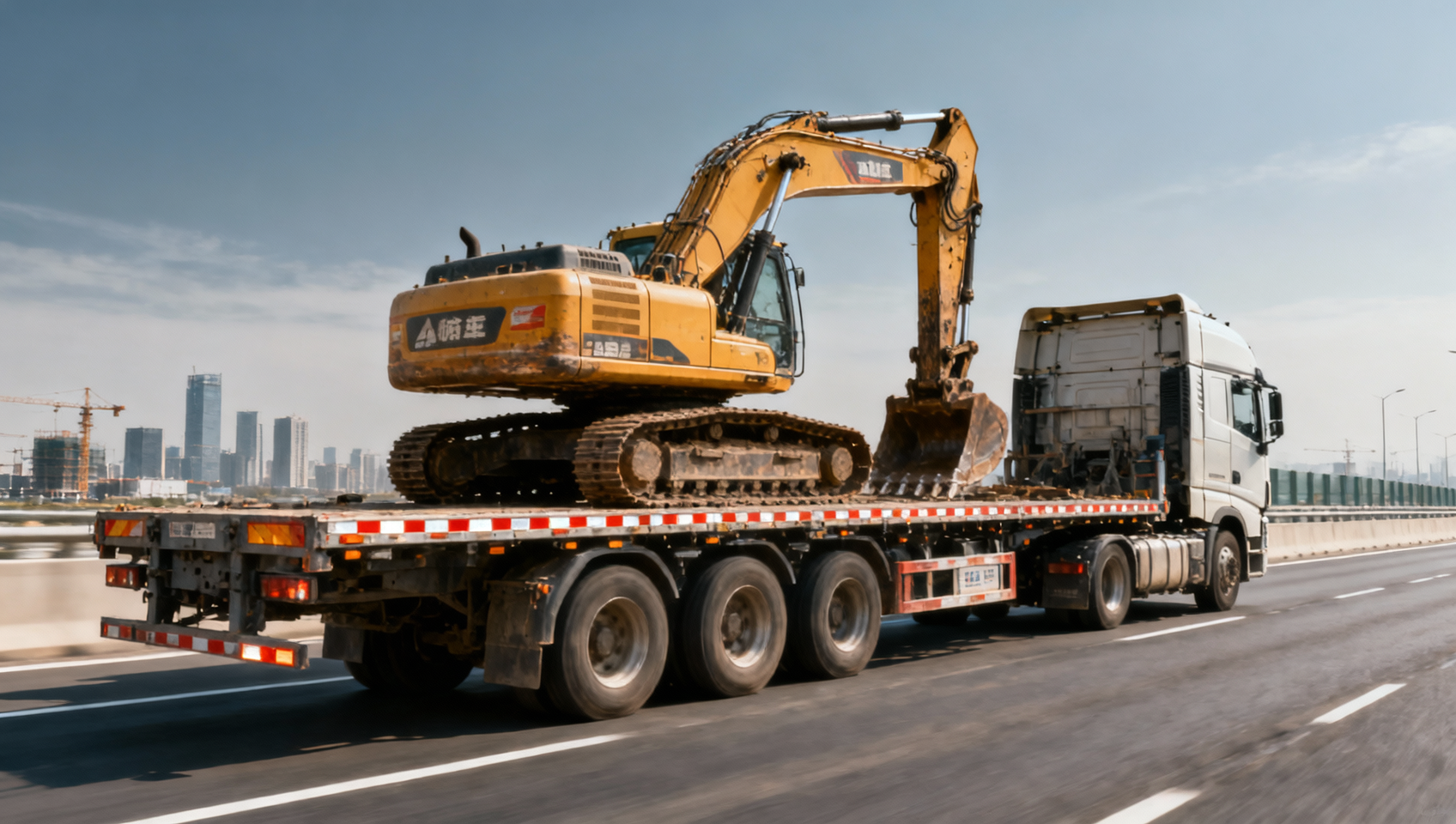 Construction machinery transport delays spike when lowbed trailer permits lag behind load specs