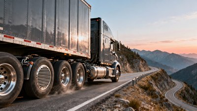 Semi trailer brake fade starts earlier than rated—especially during mountain descents