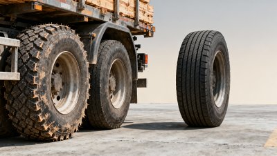 Logging truck tire wear accelerated 40% after switching to all-terrain tread — was traction overrated?