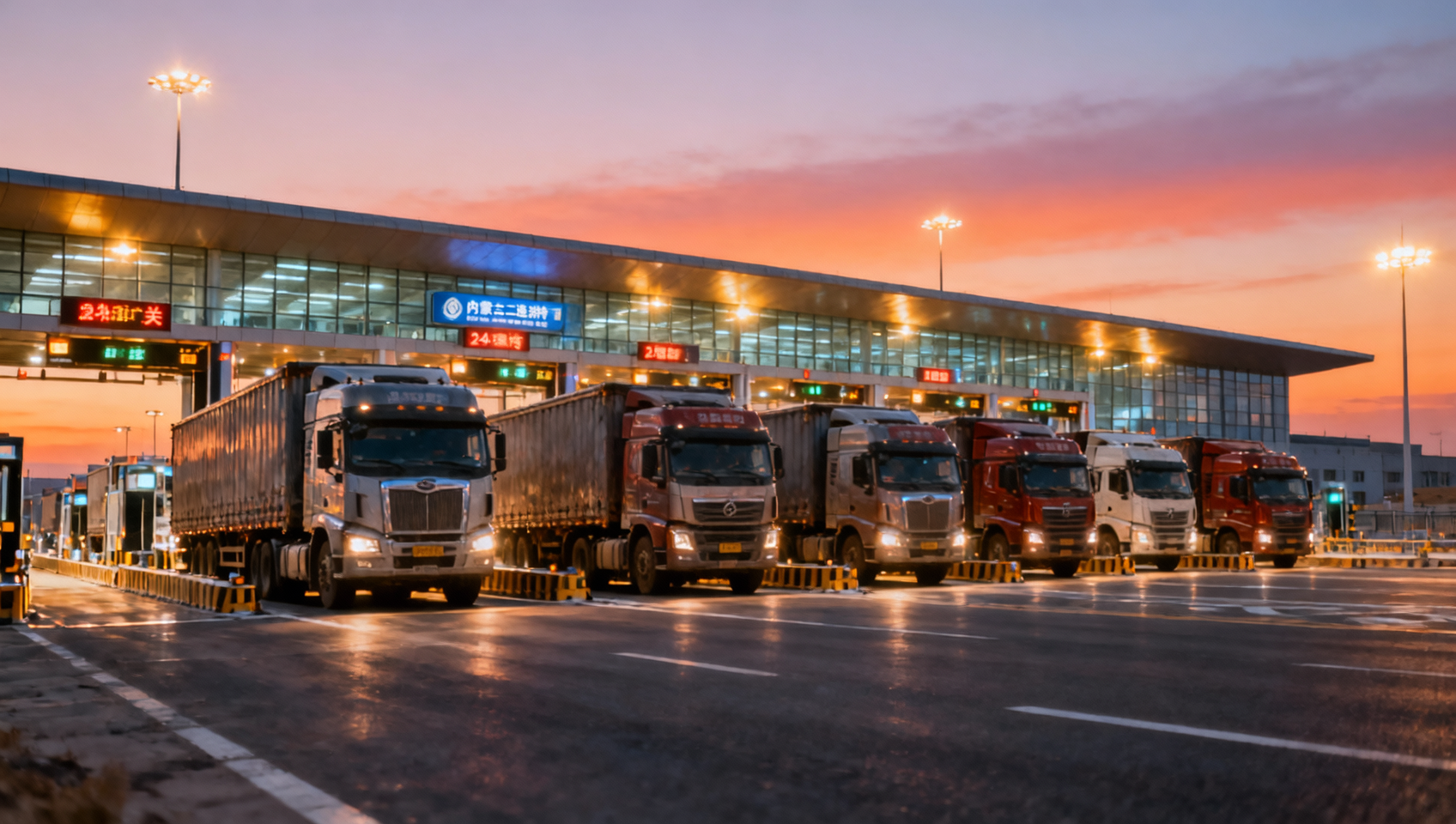 Erenhot Highway Port Implements 24/7 Freight Clearance, Boosts China-Mongolia Truck Logistics Efficiency by 40%