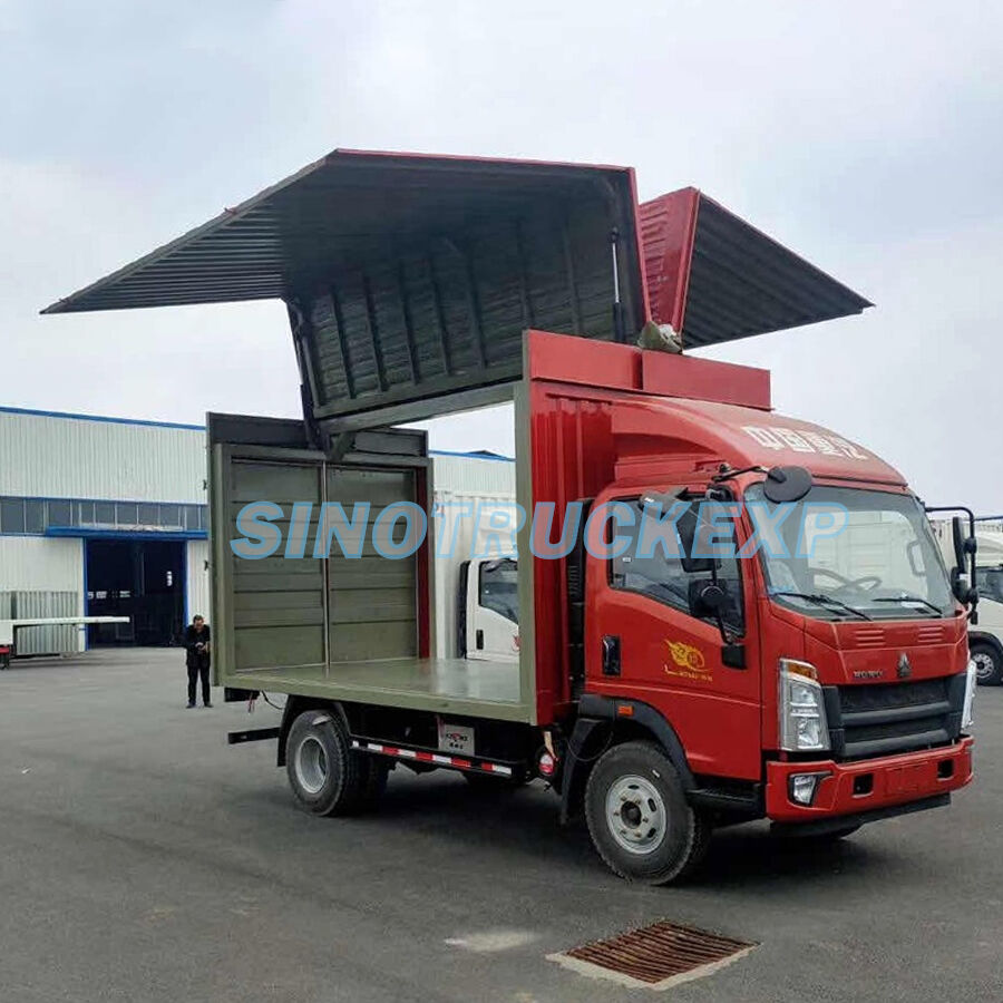 HOWO 4x2 5 ton Wing Van Truck