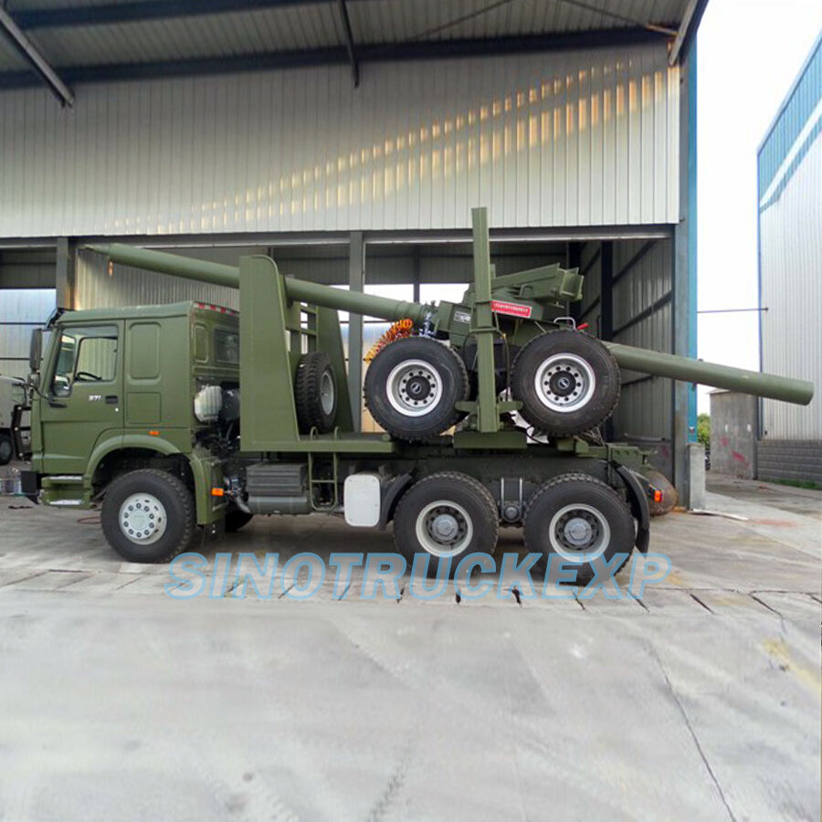 HOWO 6X4 Log Transporting Tractor Truck with trailer