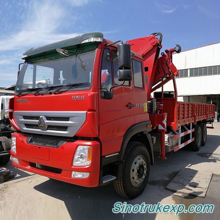 SINOTRUK HOMAN H5 6×4 CARGO TRUCK  MOUNTED CRANE ZZ5258JSQK5340C1R