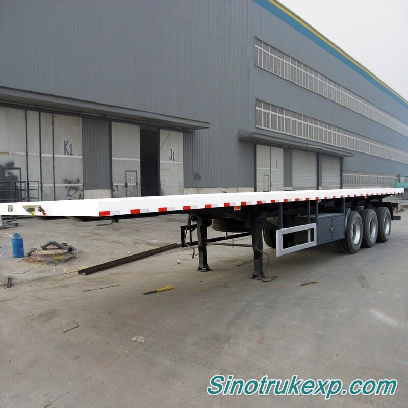 3 Axles 40FT Container Flatbed Semi Trailer