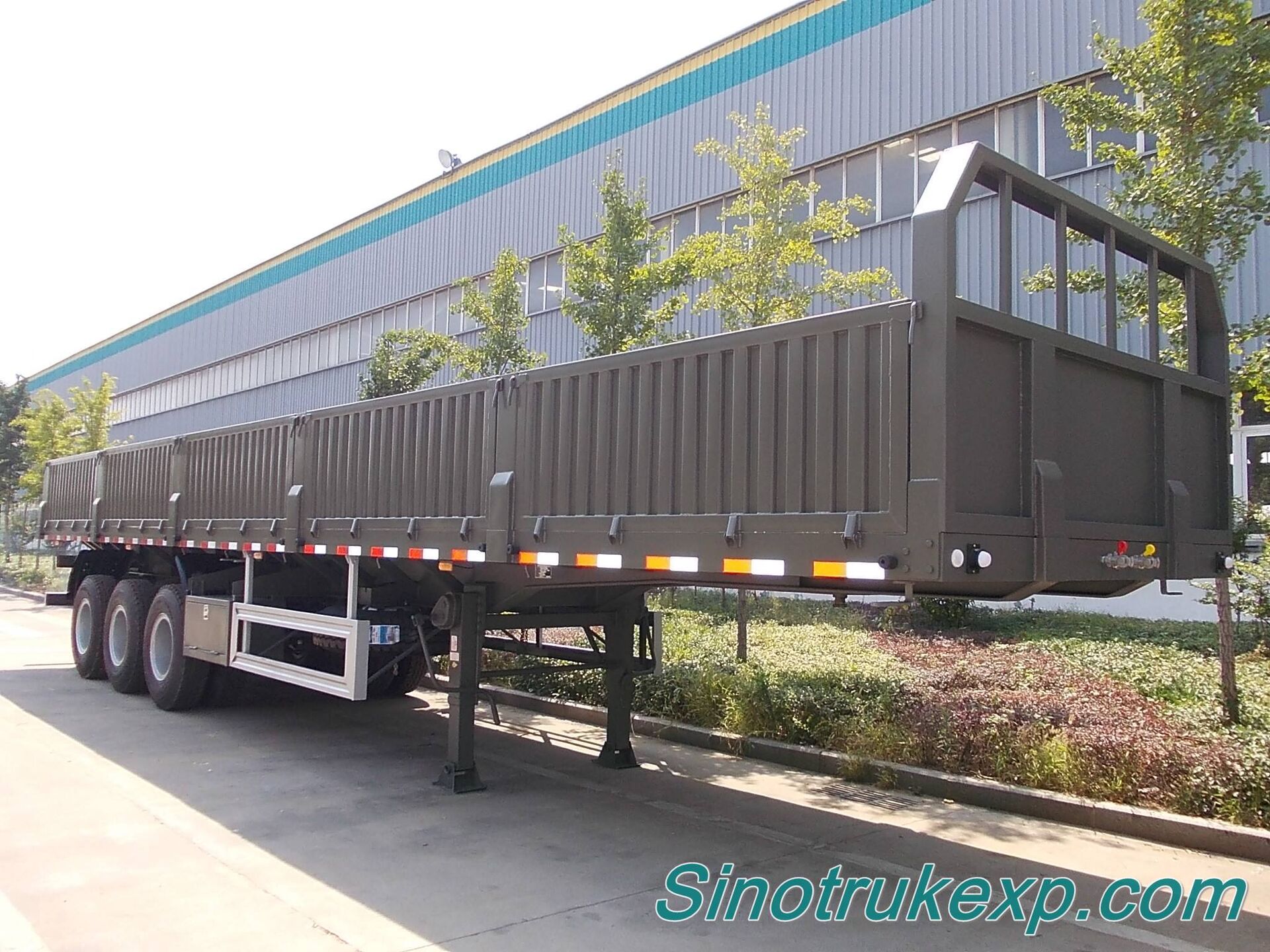 3 Axles Side Wall Semi Trailer