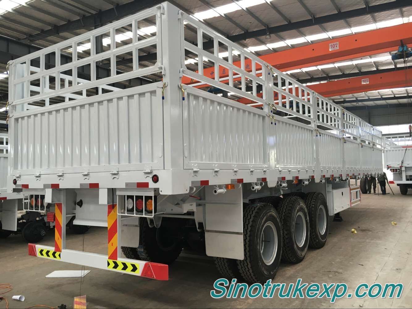 3 Axles Stake Semi Trailer