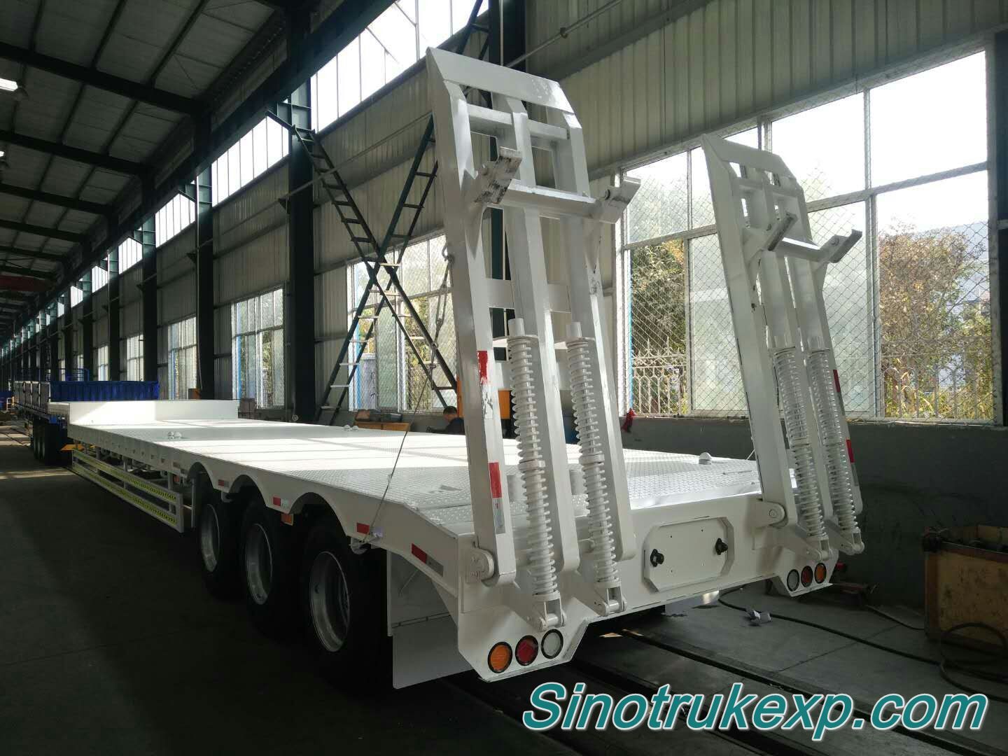 3 Axles Light Duty Low Bed Semi Trailer