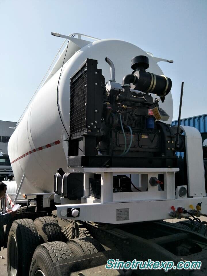 3 Axles Bulk Cement Tank Semi Trailer 45m³ V Type（Carbon Steel Tank)