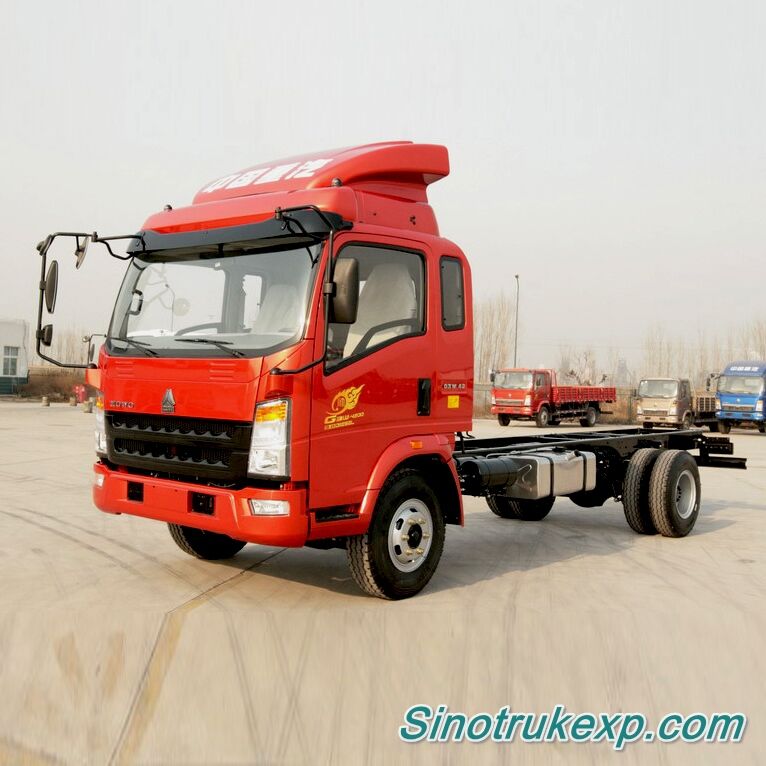 HOWO 4x2 light truck chassis