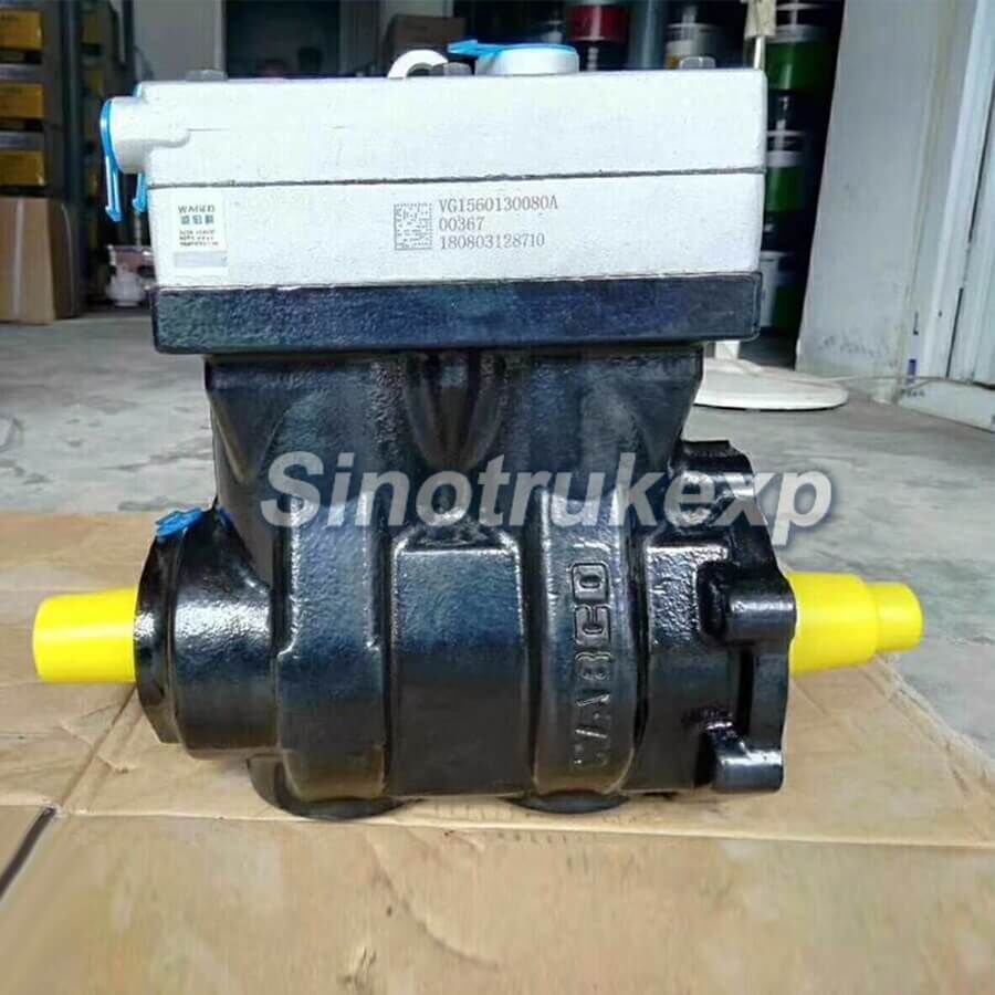 Sinotruk HOWO Auto parts Double Cylinder Air Compressor VG1560130080