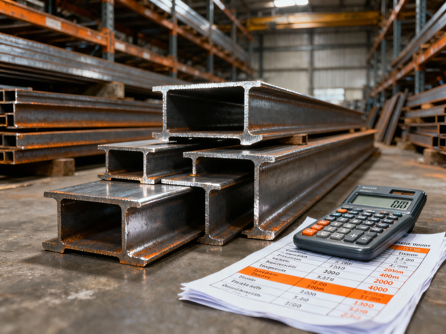 How to accurately calculate H beam steel weight for your construction budget?