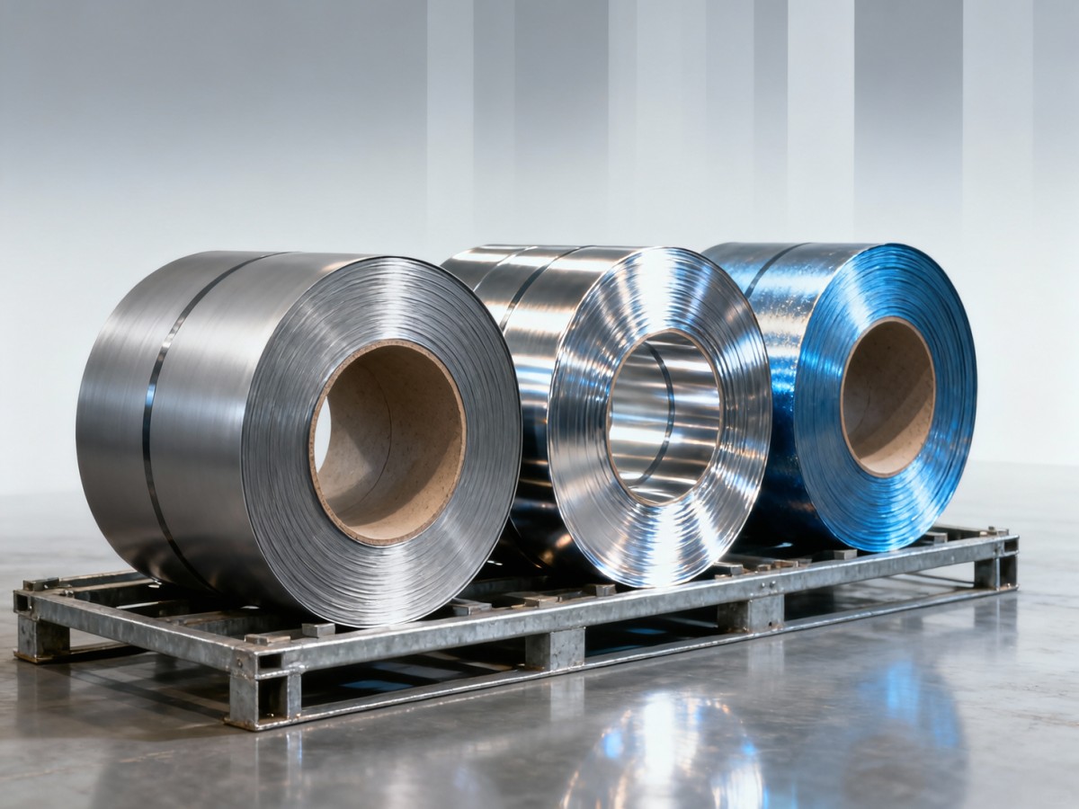 What surface finish options exist for steel coil in automotive stamping