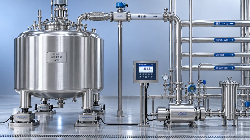 Cómo mejoran las células de carga la dosificación de ingredientes en un tanque de mezcla de bebidas