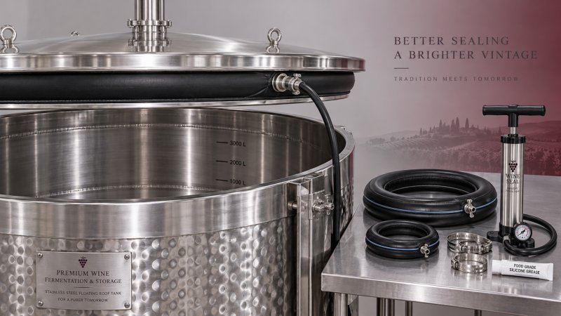 Buying Floating Lid Wine Tanks: Seal Quality, Welds, and Spare Parts Cómo comprar depósitos de vino con tapa flotante: calidad del cierre, soldaduras y repuestos