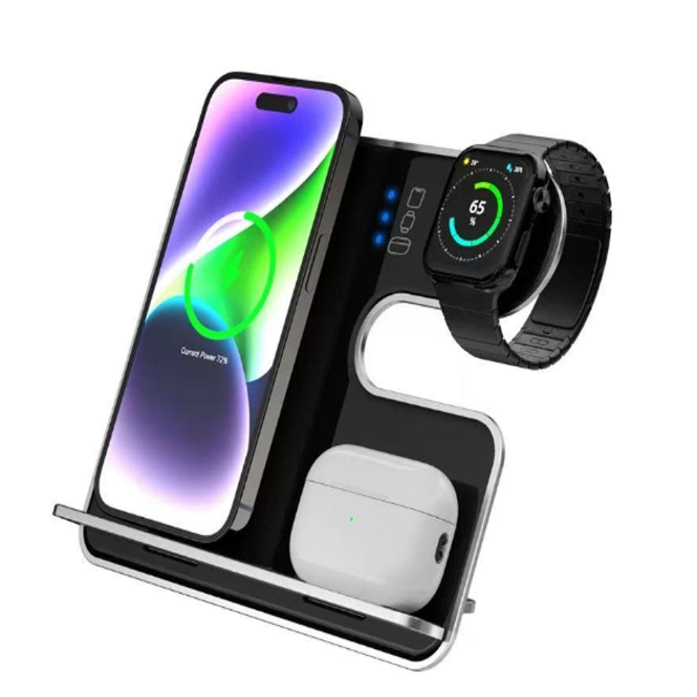 Aluminum Alloy 3-in-1 Wireless Charger