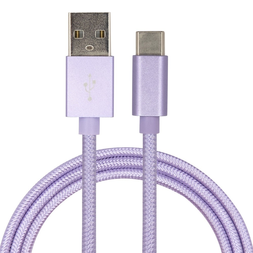 Nylon braided cable 紫色 (4)