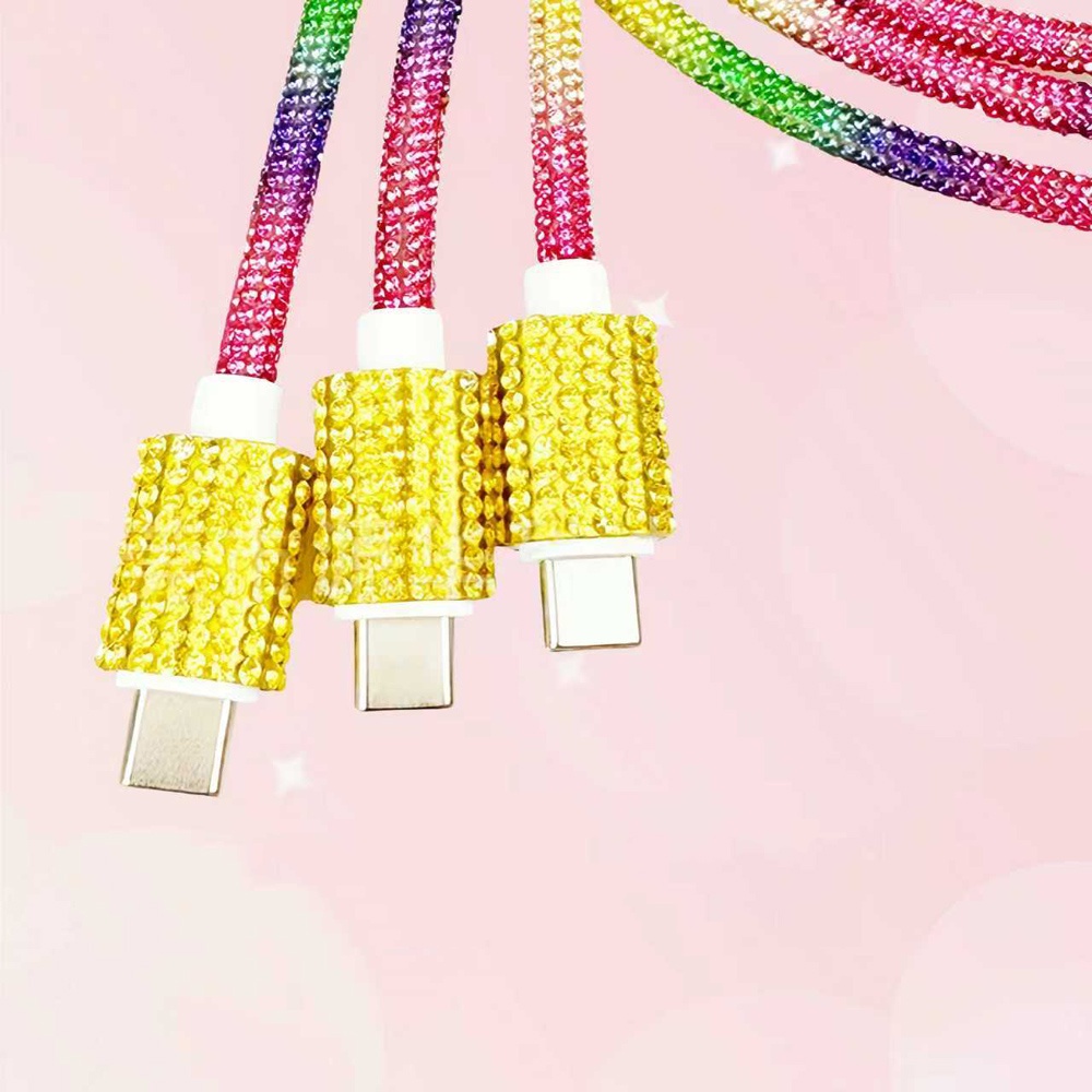 USB C to Type-C  Luxury diamond USB cable