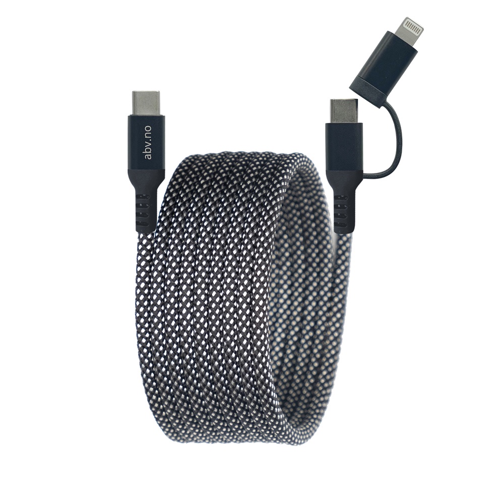 braided magnetic cable 2 in 1