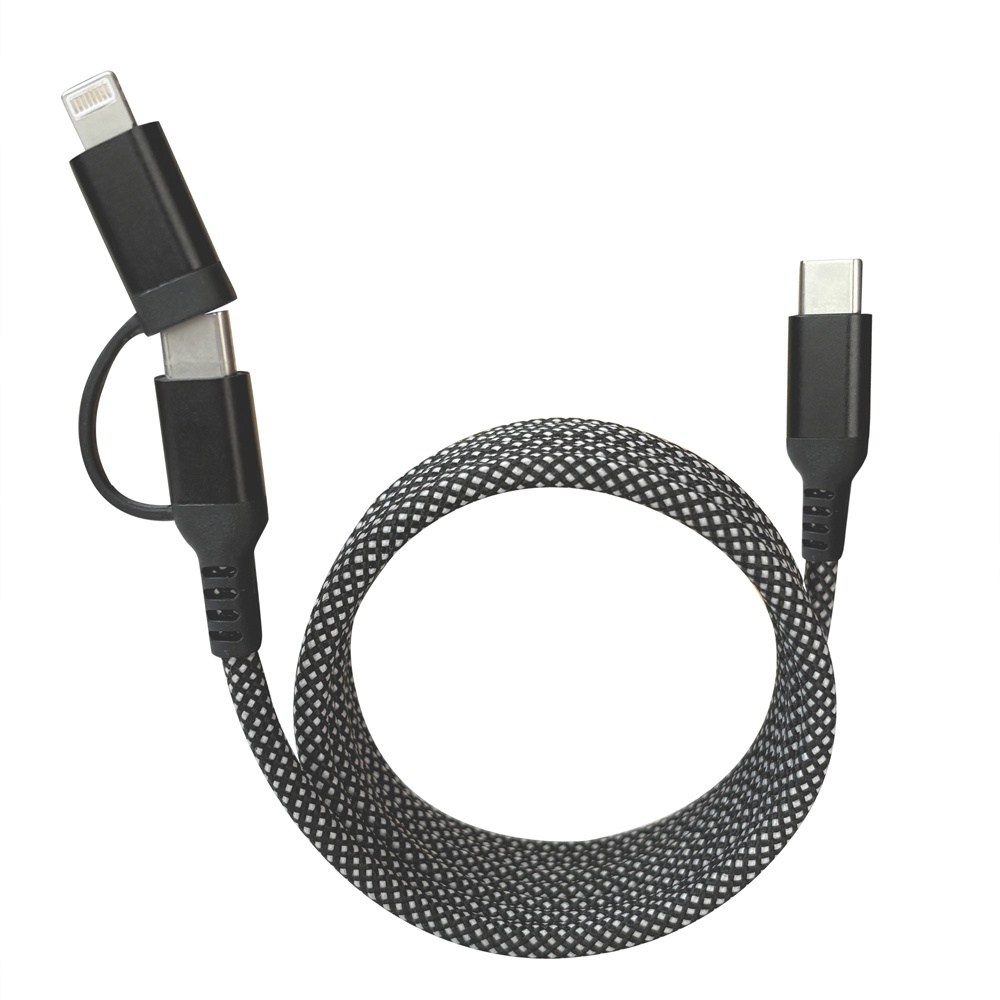 braided magnetic cable 2 in 1