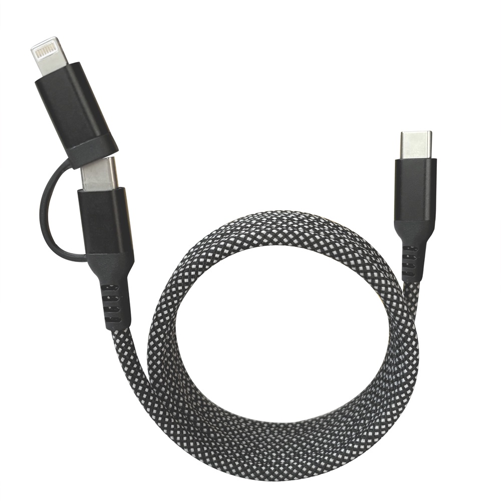 braided magnetic cable 2 in 1