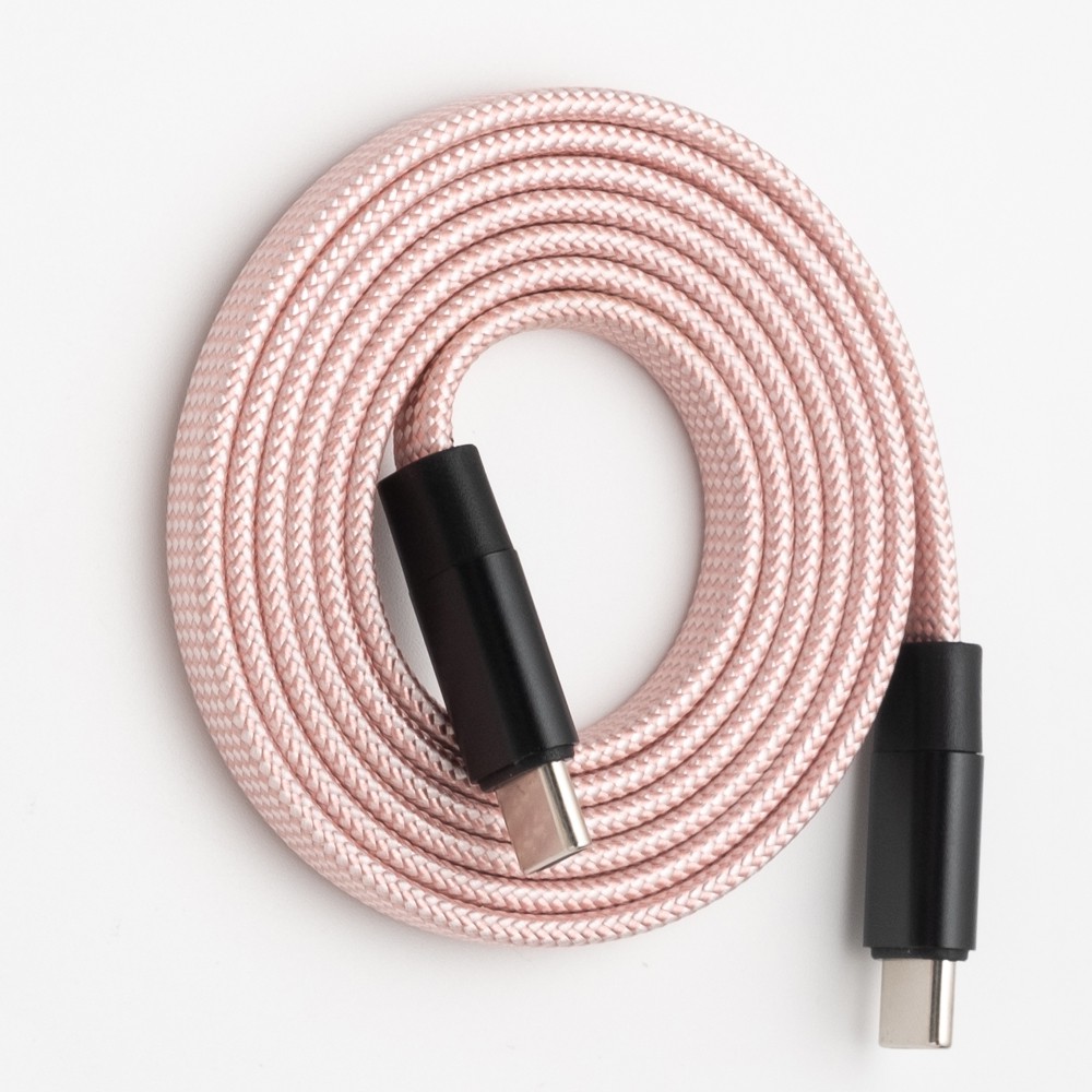 Flat braided magnetic cable