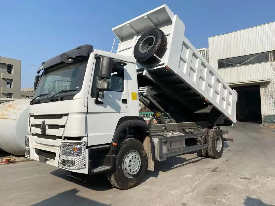 HOWO 6*4 Hot Dump Truck Parts 371 10 Wheeler Diesel EuroII Good Price Tipper Dump Truck with Left Steering