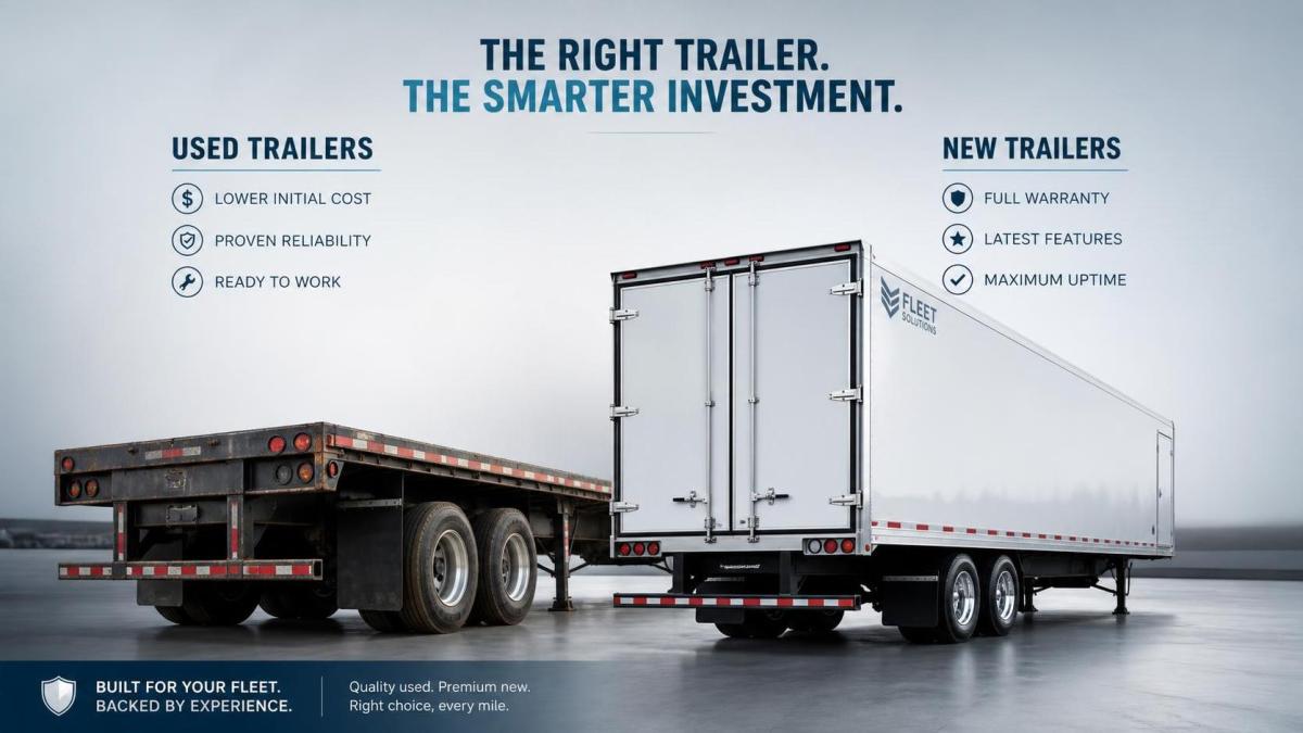Used Trailers vs New Trailers: Which Option Fits Your Fleet Budget and Needs?