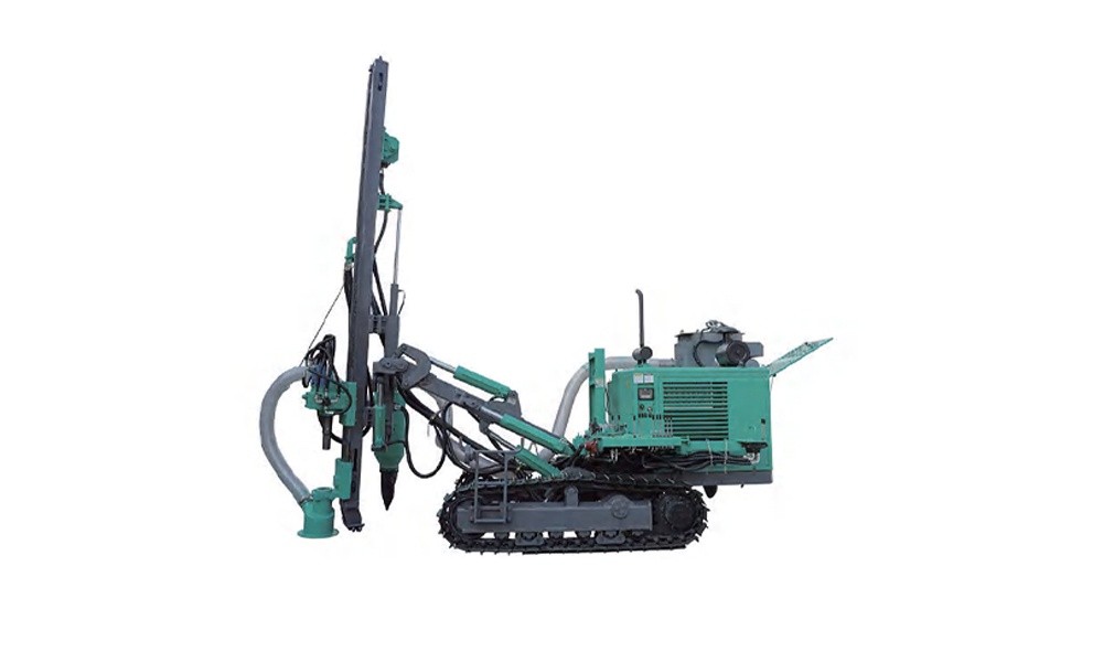 Crawler-mounted down-the-hole drill rig