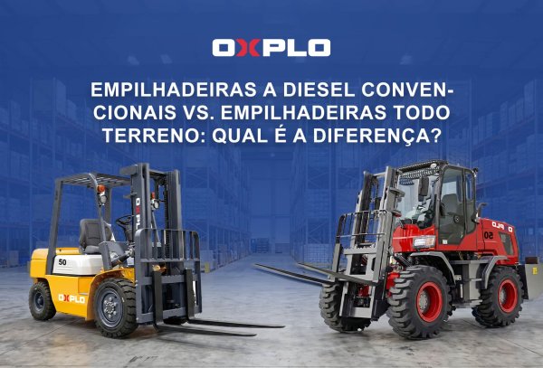 Empilhadeiras a Diesel Convencionais vs. Empilhadeiras Todo Terreno: Qual é a diferença? Empilhadeiras a Diesel Convencionais vs. Empilhadeiras Todo Terreno: Qual é a diferença?