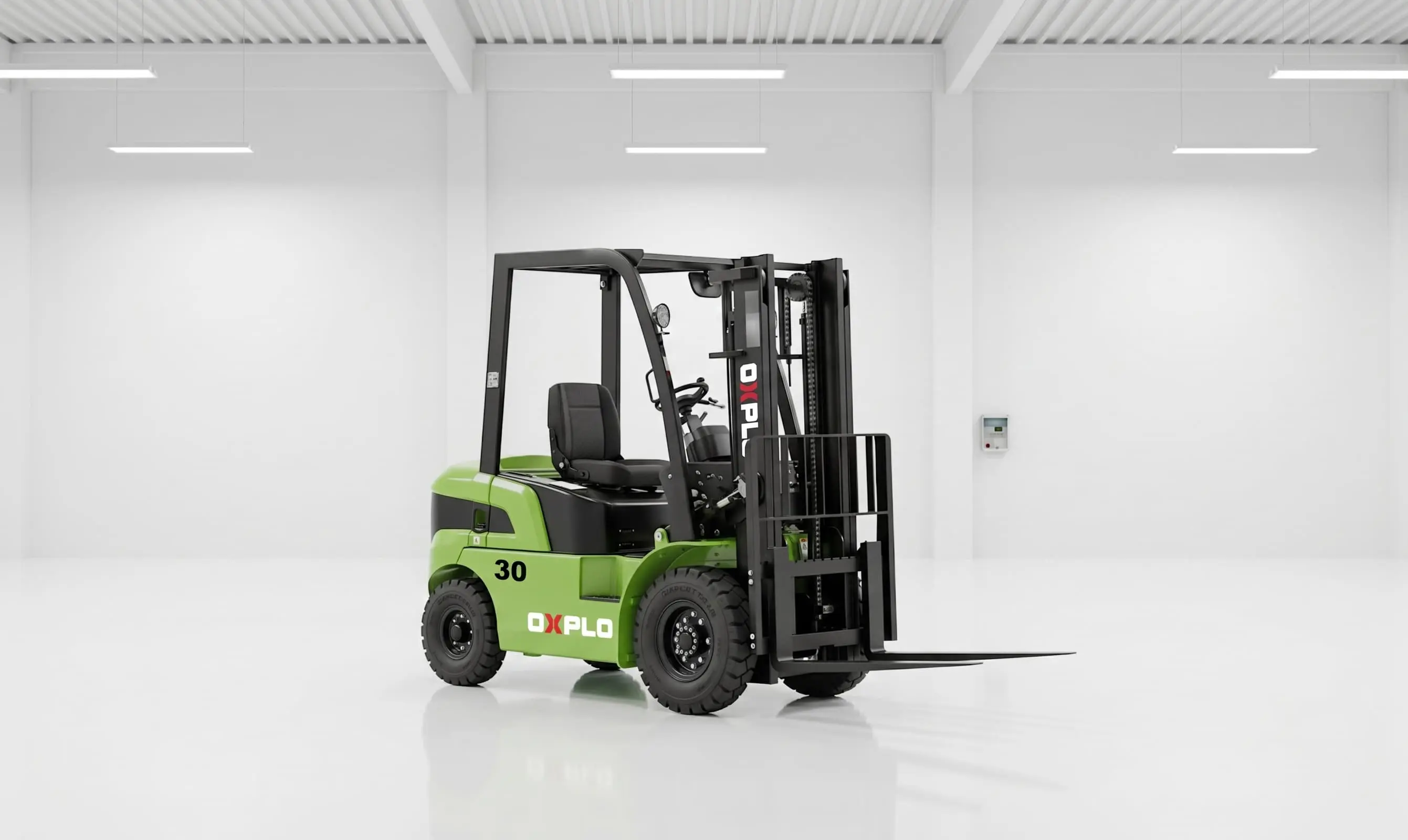 Empilhadeira a Bateria de Lítio 3 Toneladas | OX-E30 Empilhadeira a Bateria de Lítio 3 Toneladas | OX-E30