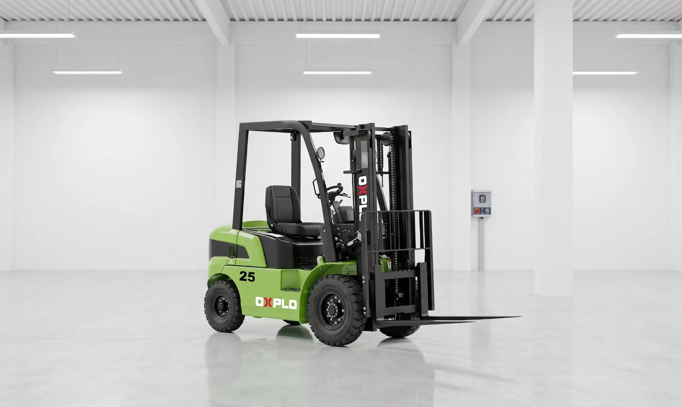 Empilhadeira de Lítio e a Bateria 2.5 Toneladas | OX-E25 Empilhadeira de Lítio e a Bateria 2.5 Toneladas | OX-E25
