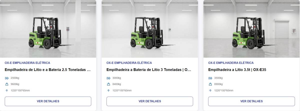Empilhadeira Elétrica OXPLO