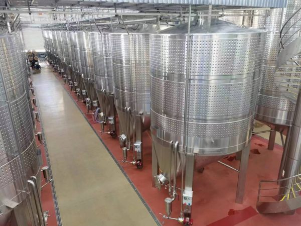 fermentador de vino cónico de 600HL