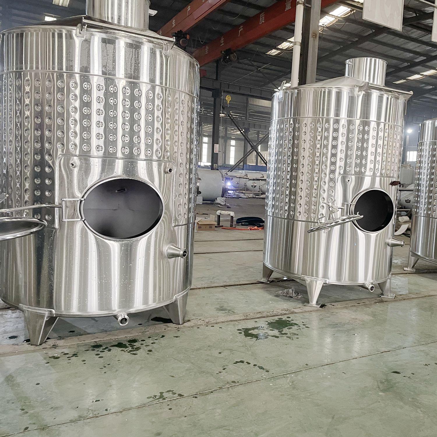 Tanques de almacenamiento de vino de 5000L con escotilla frontal
