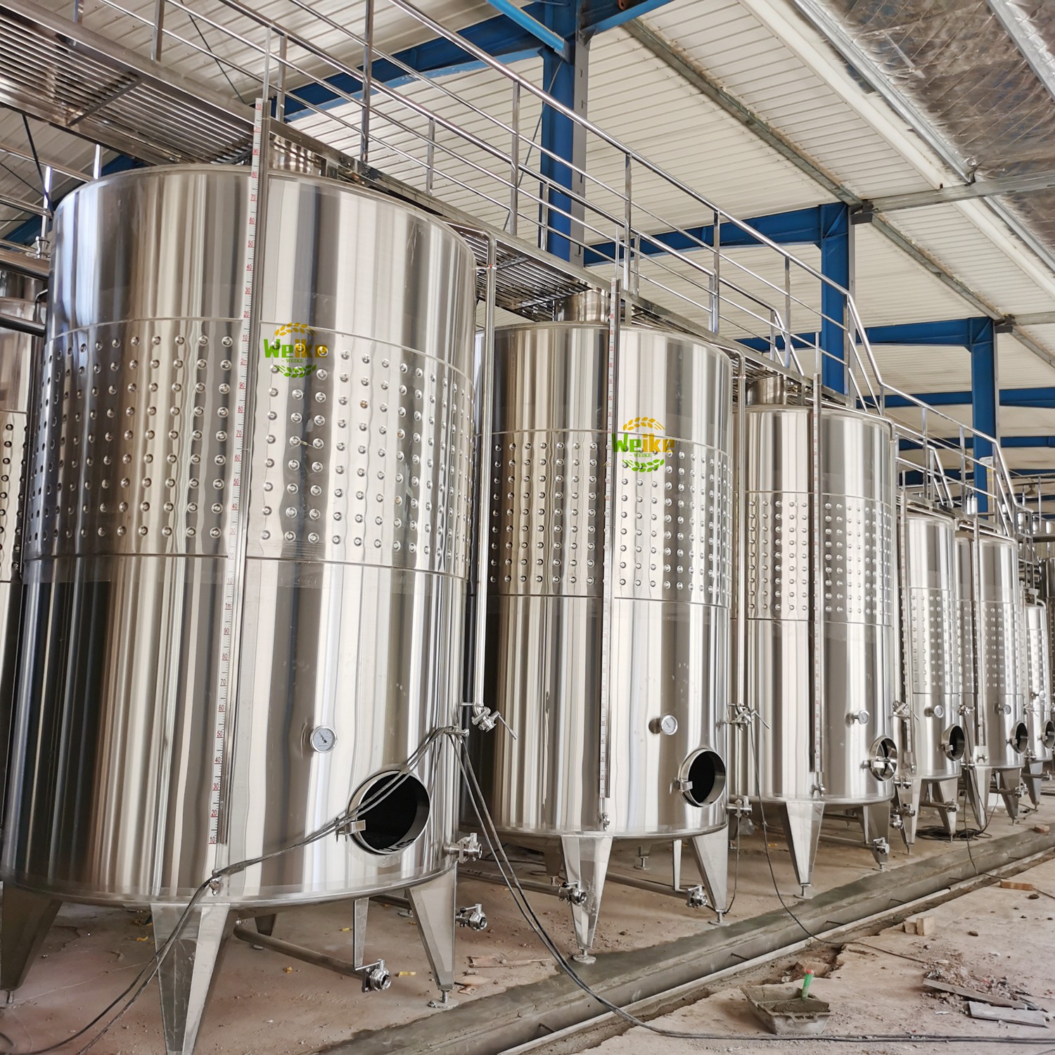Fermentador de vino blanco de 15000L
