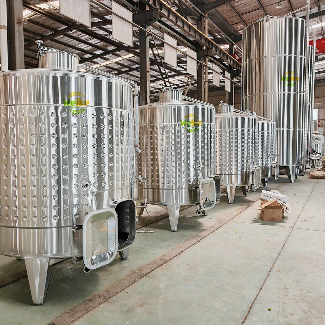 Tanques de fermentación de vino tinto de 5000L