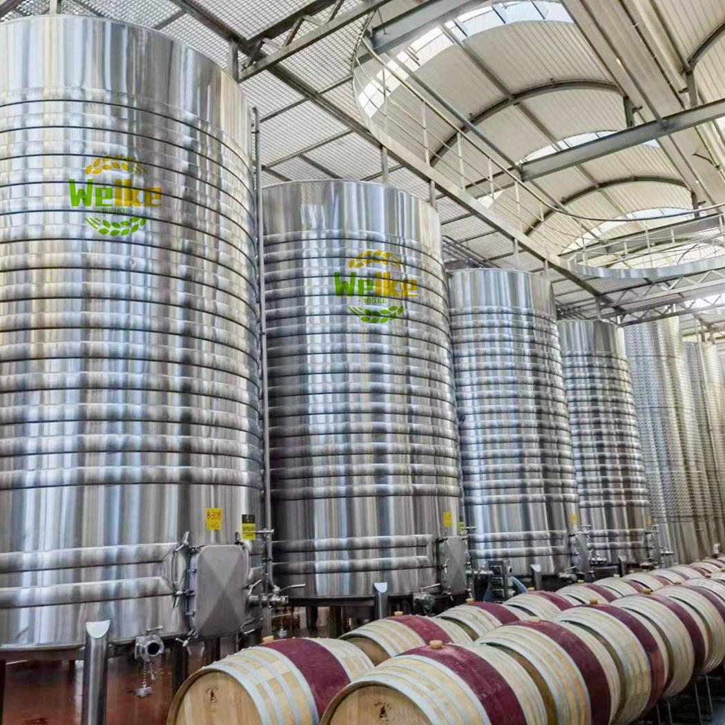 Tanques de vino de 12500L con serpentín de enfriamiento en espiral