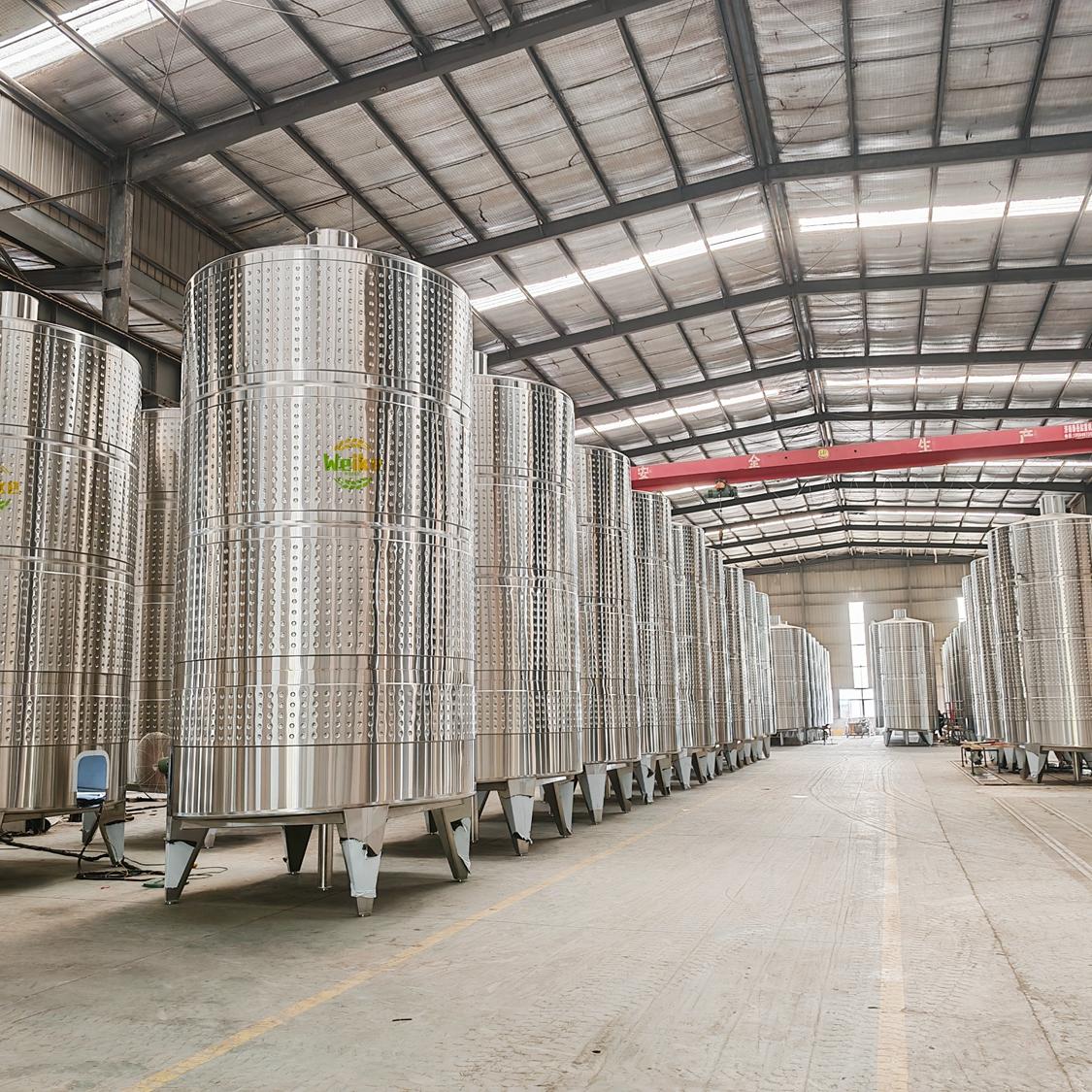 20000L tanques de vino cerrados de acero inoxidable
