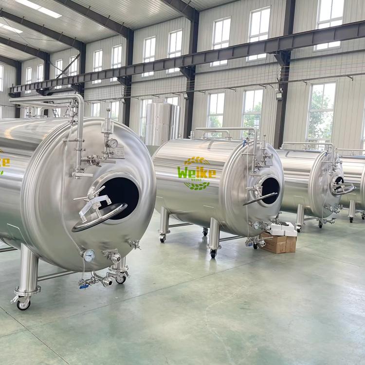 Tanque de cerveza brillante horizontal de 1000L