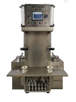 máquina de lavar barriles de doble cabezal