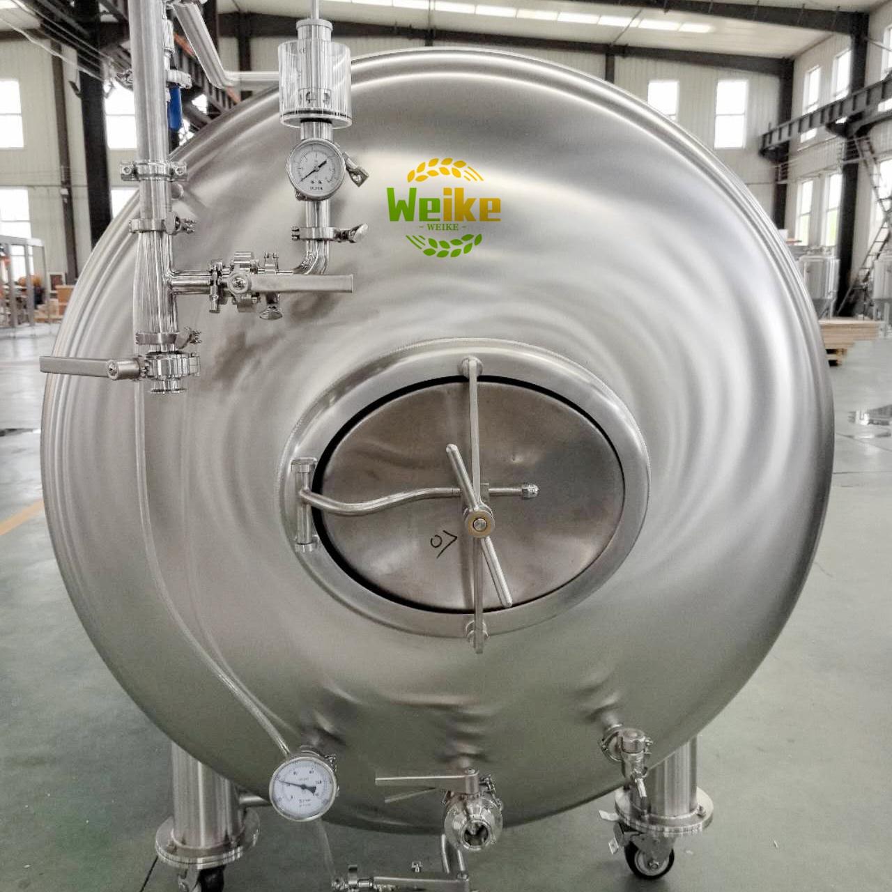 Tanque de cerveza brillante horizontal de 1000L