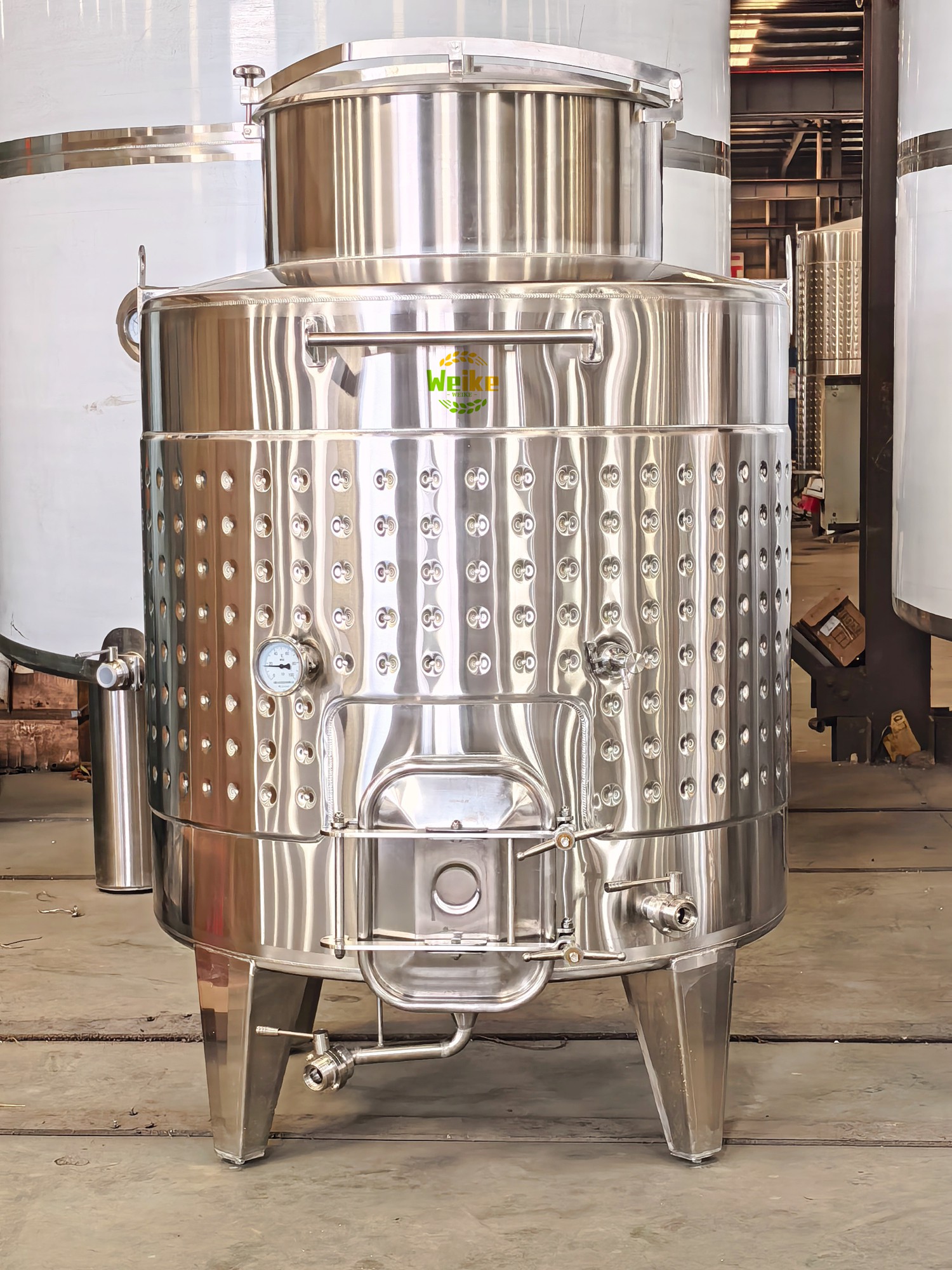 Tanque fermentador de vino encamisado de 1500L