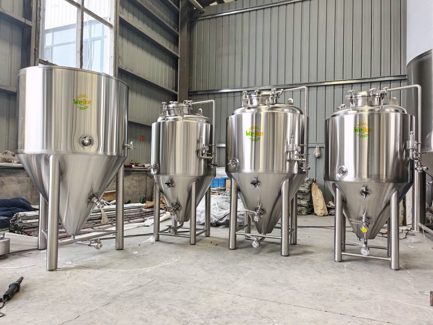 Fermentador de cerveza cónico | Tanque de fermentación cervecera de acero inoxidable